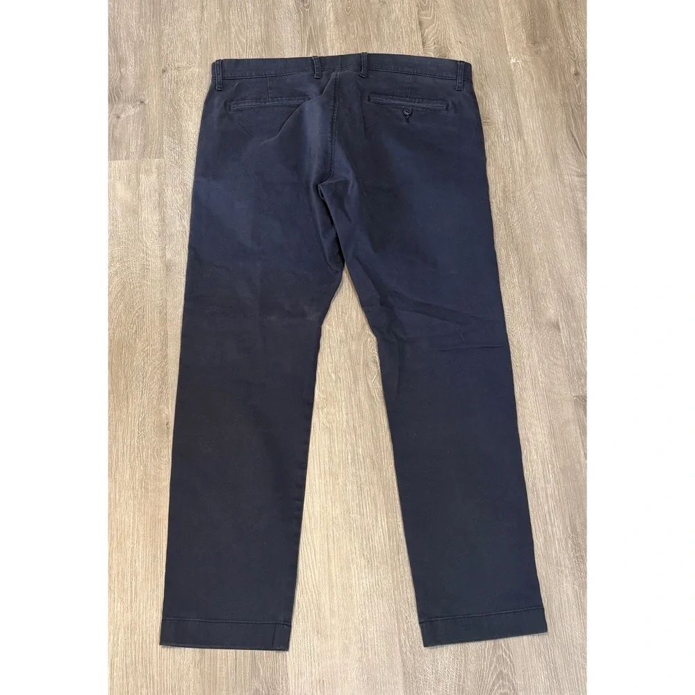 J.Crew 484 Slim Fit Stretch Chino Pants Mens 34x30 Navy Blue AR885 SP23